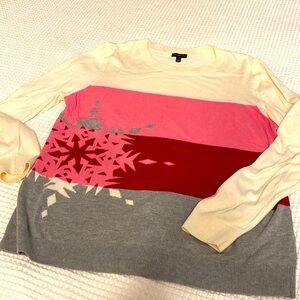 Talbots Size L snowflake sweater
